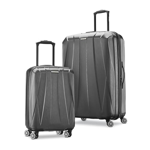 Samsonite Centric 2 Hardside Expandable Luggage with Spinner Wheels, Black, Carry-On 20-Inch
