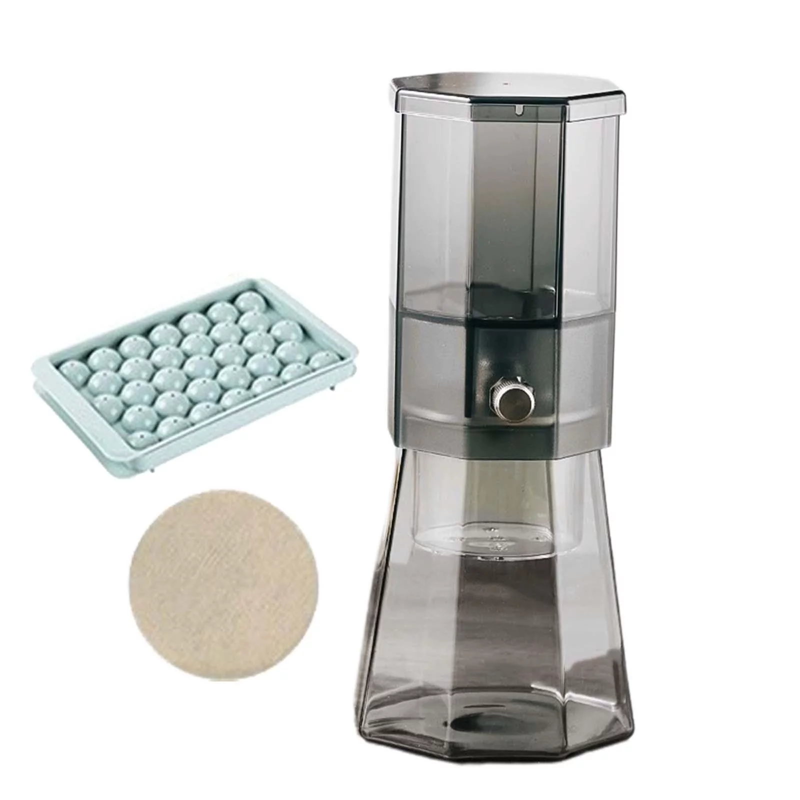 Cold Brew Coffee Maker Detachable Coffee Machine for Kitchen, Office, Home gray