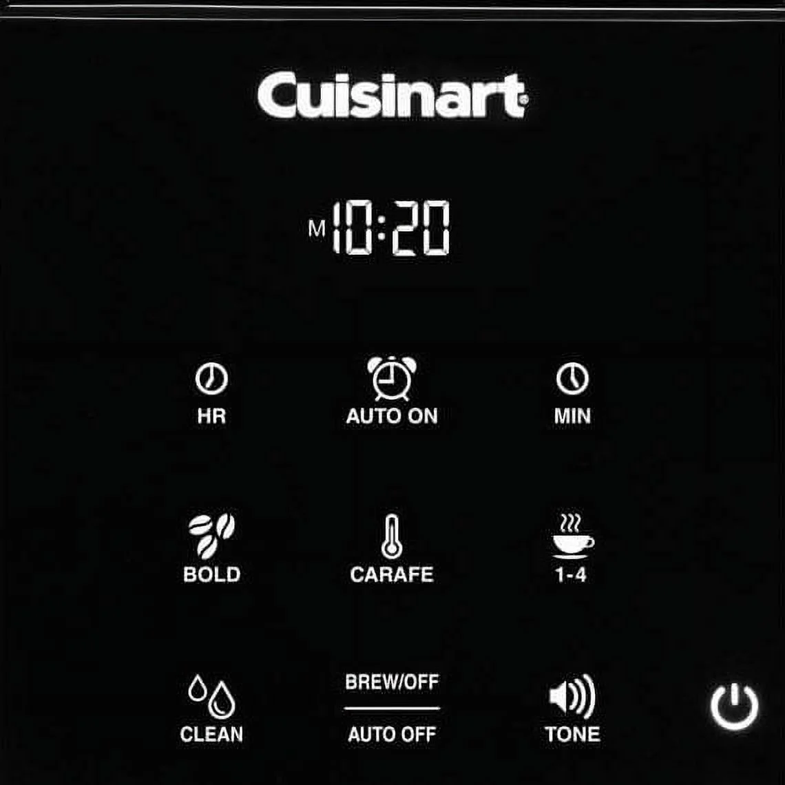 Cuisinart DCC-T20 14-Cup Programmable Coffeemaker Touchscreen, Black,Recertified