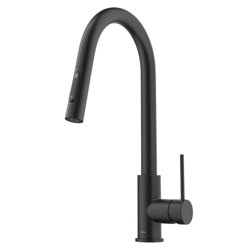 KRAUS Oletto Tall Modern Single-Handle Touch Kitchen Sink Faucet with Pull Down Sprayer in Spot Free Stainless Steel, KTF-3101SFS