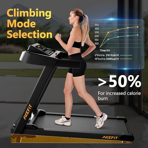 Treadmill with Incline, Folding Treadmills for Home, 265 LBS Capacity Portable Incline Treadmill, 2.5HP Low-Noise Treadmills LED Display for Walking Jogging Running