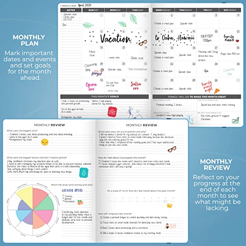 Clever Fox Planner PRO – Weekly & Monthly Life Planner to Increase Productivity, Time Management and Hit Your Goals, 8.5x11″ (Black)
