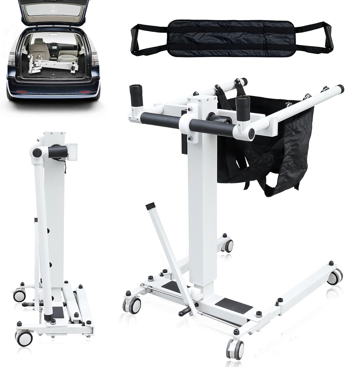 Electric Patient Lift Wheelchair for Home，Electric Patient Lift Transfer Chair，Wheelchair to Car Transfer Devices，Electric Patient Transfer Lift Chair,Portable Patient Lift Electric