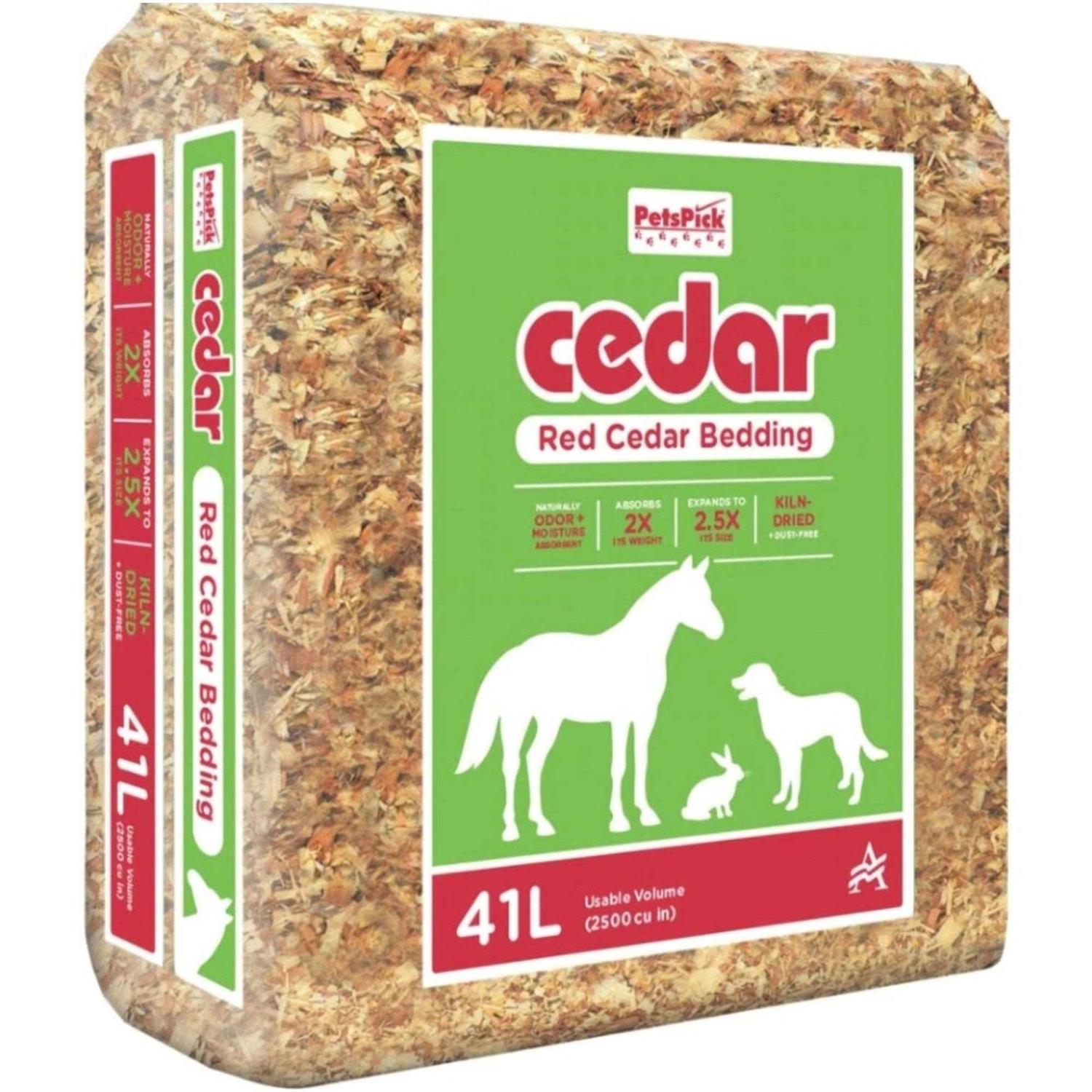 PetsPick Kiln Dried Red Cedar Bedding - Pet Supplies online store