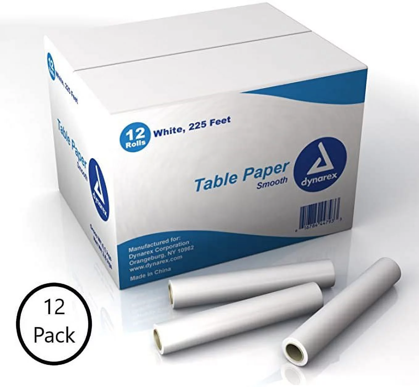 Dynarex 4481 CASE Table Paper, Exam, Smooth, 18