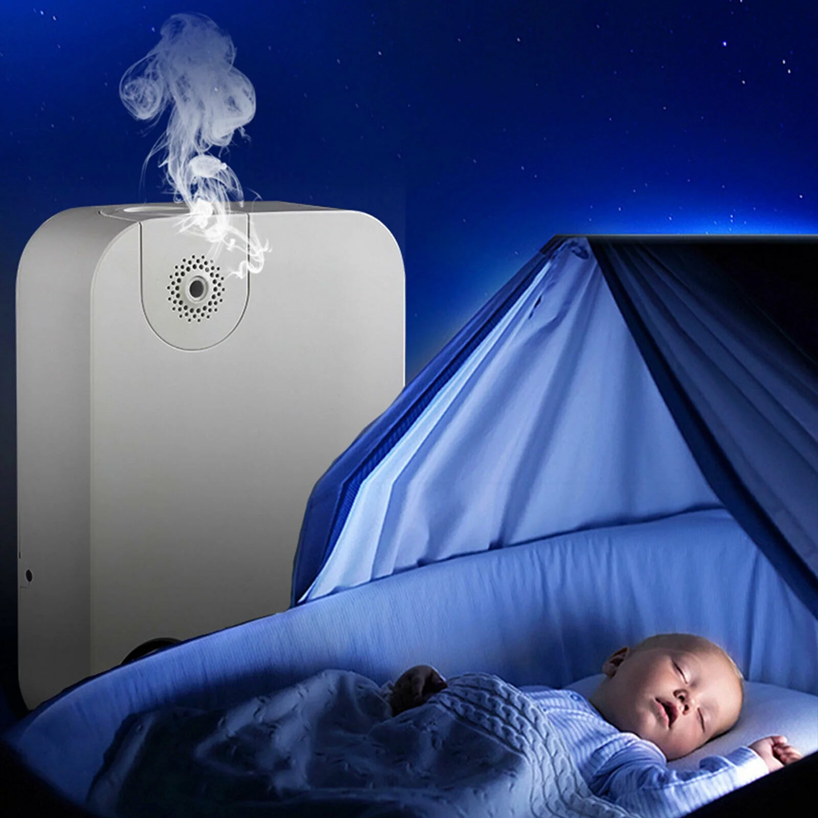 110-220V Commercial LCD Display Office Home Air Scent Machine Diffuser White