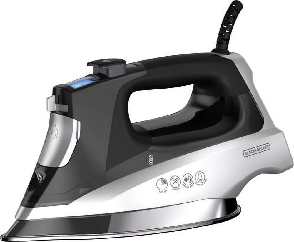 Black & Decker - Allure Professional Steam Iron - Black/Silver