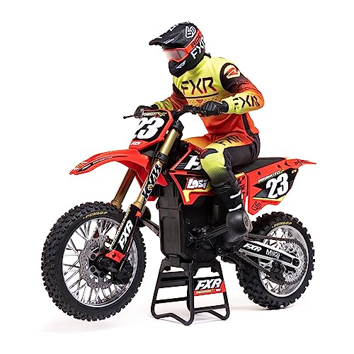 Losi RC Motorcycle Promoto-MX 1/4 Motorcycle Ready-to-Run Battery and Charger Not Included FXR LOS06000T1 Red
