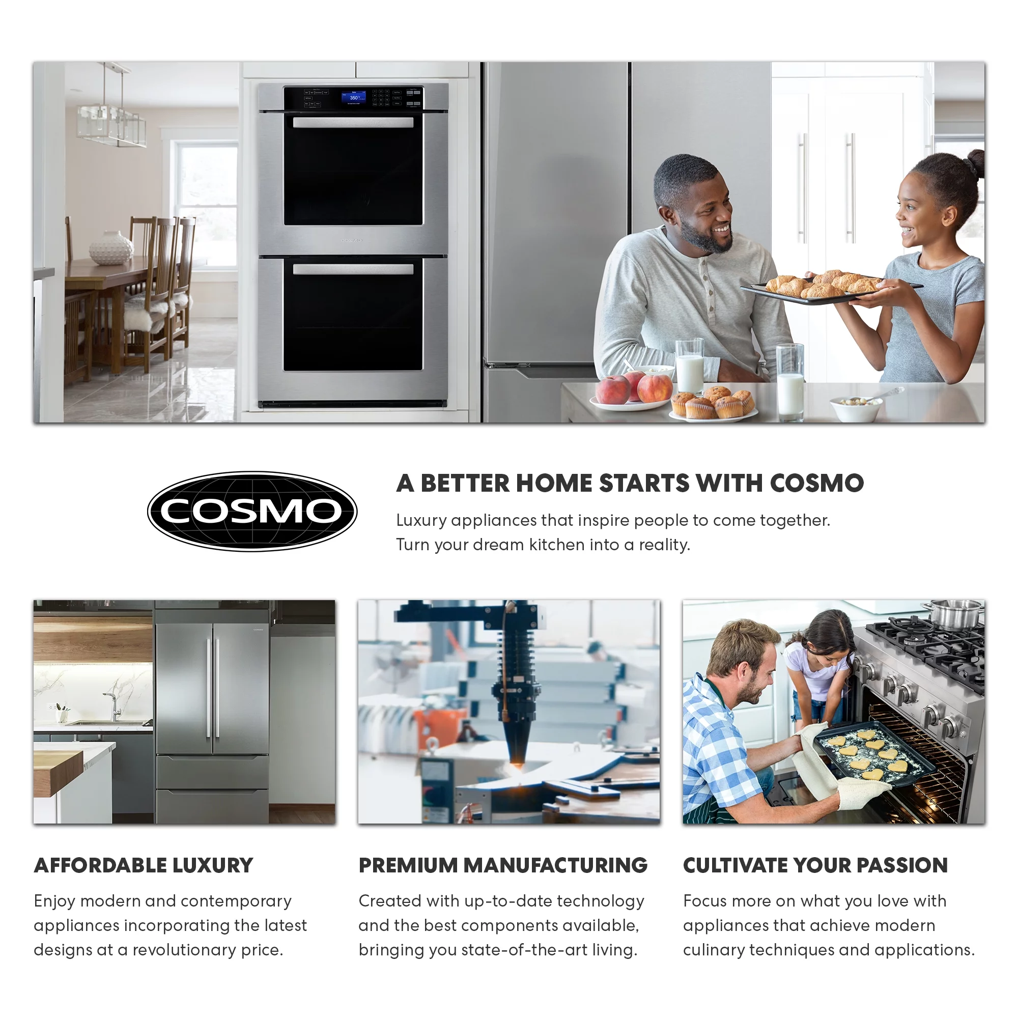 Cosmo 30 in. Ductless Wall Mount Range Hood in Stainless Steel with LED Lighting and Carbon Filter Kit for Recirculating