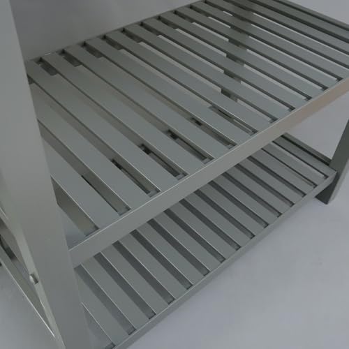 Casual Home Kitchen Island with Solid American Hardwood Top, Natural/White, 40