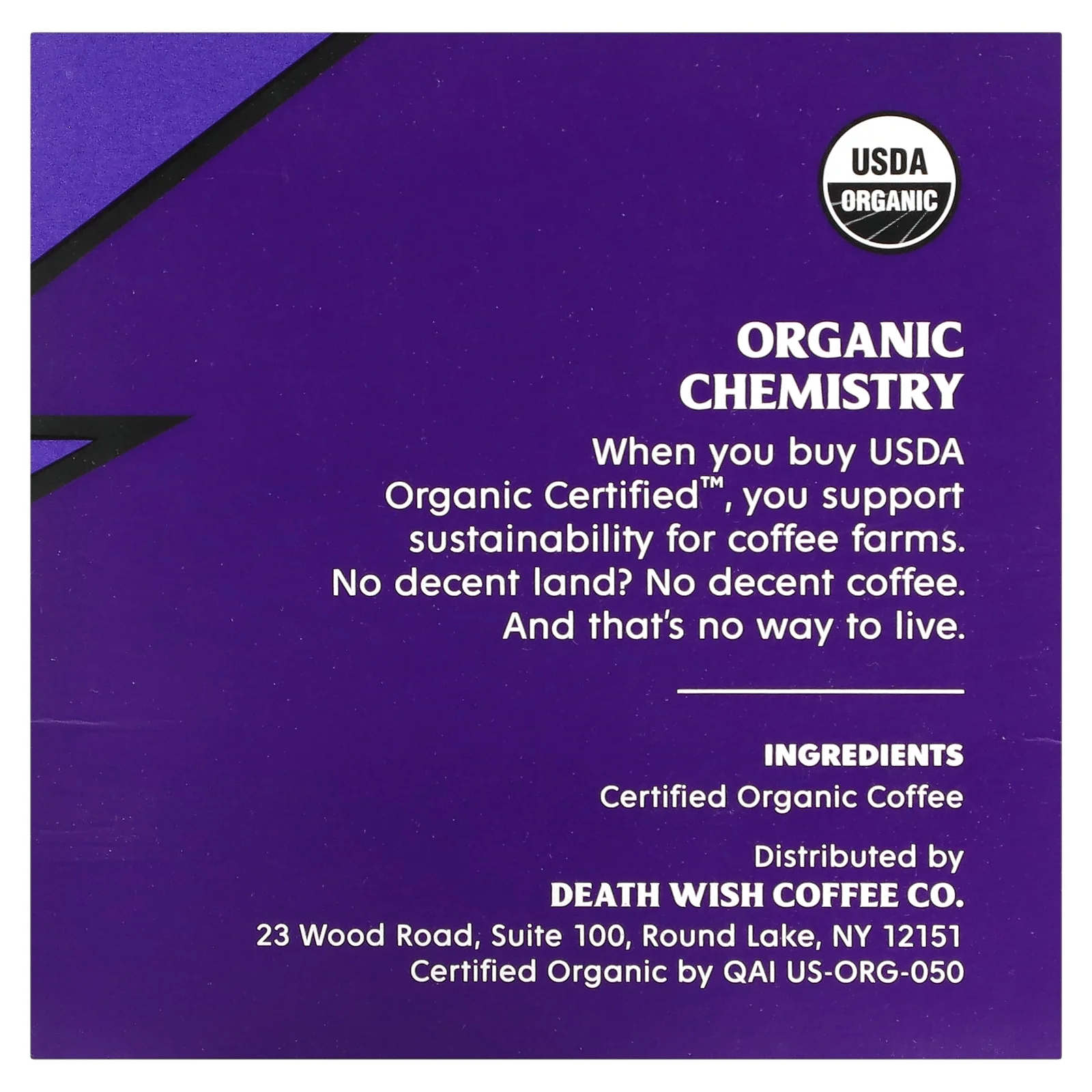 Death Wish Coffee Espresso Roast Single Serve Coffee Pods - Extra Kick of Caffeine, 10 Count