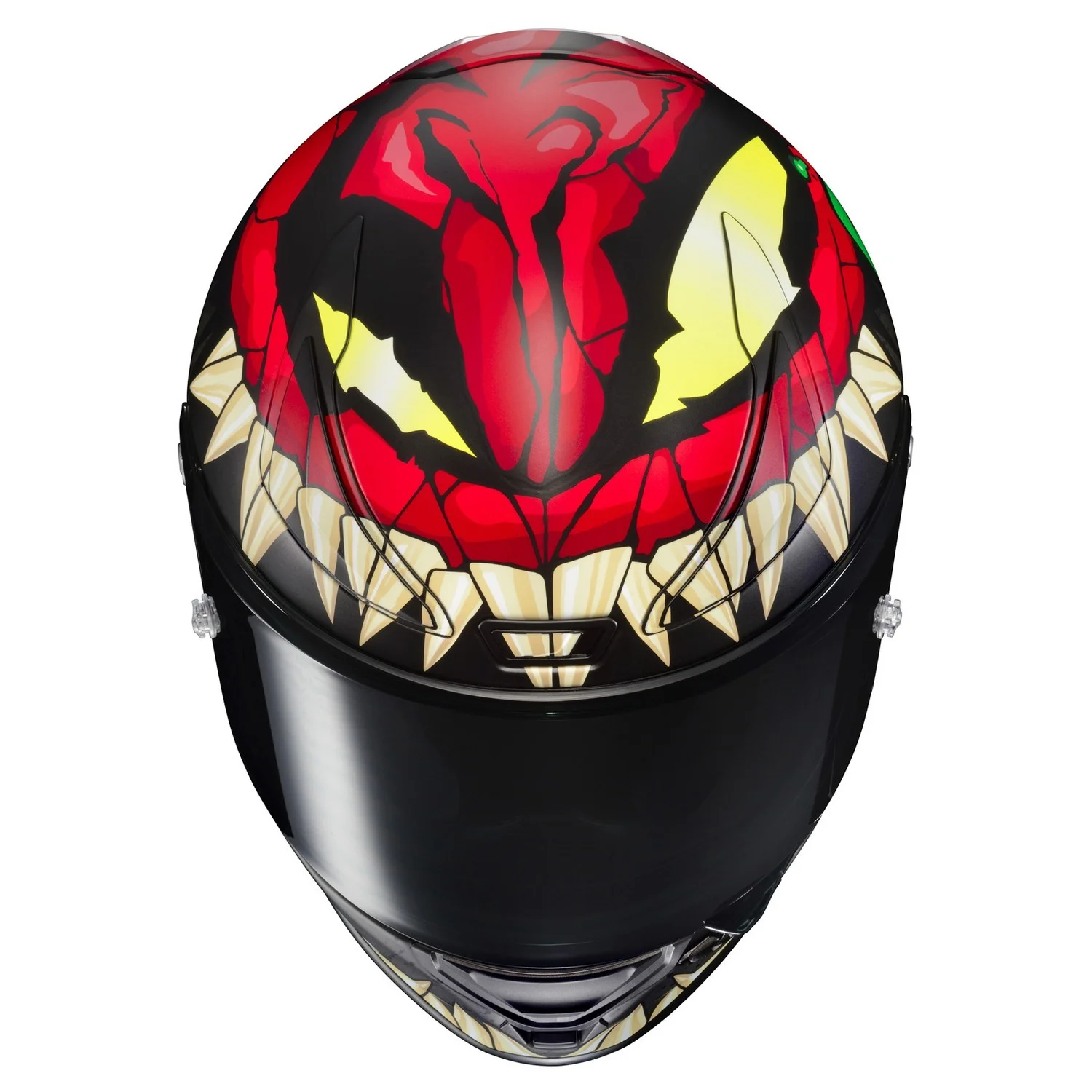 HJC RPHA 1 Toxin Motorcycle Helmet Red/Green MD