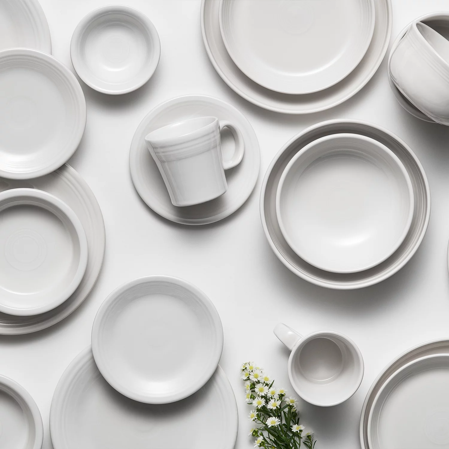 Fiesta Classic 16pc Dinnerware Set White