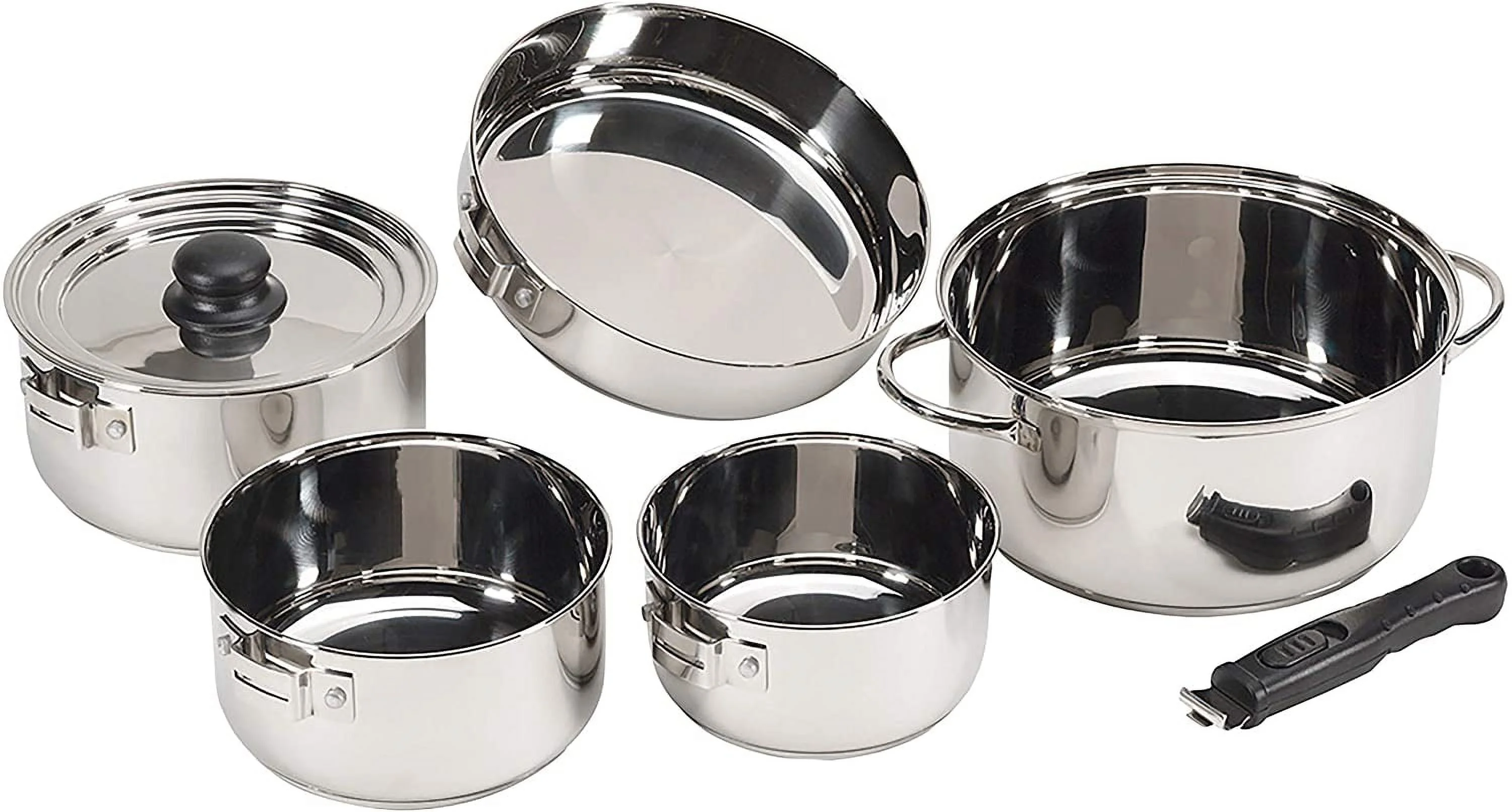 QCAI Heavy Duty - Stainless Steel Clad Cook Set (369)