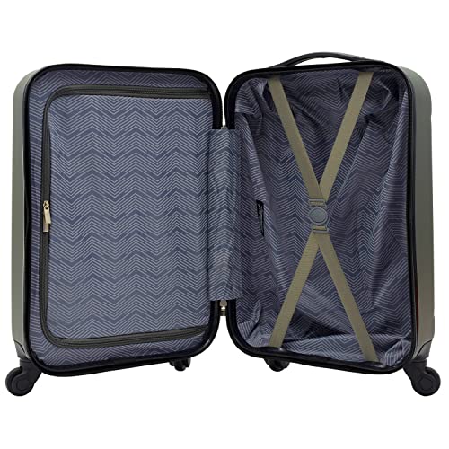 Travelers Club Cosmo Hardside Spinner Luggage, Navy Blue, Carry-On 20-Inch