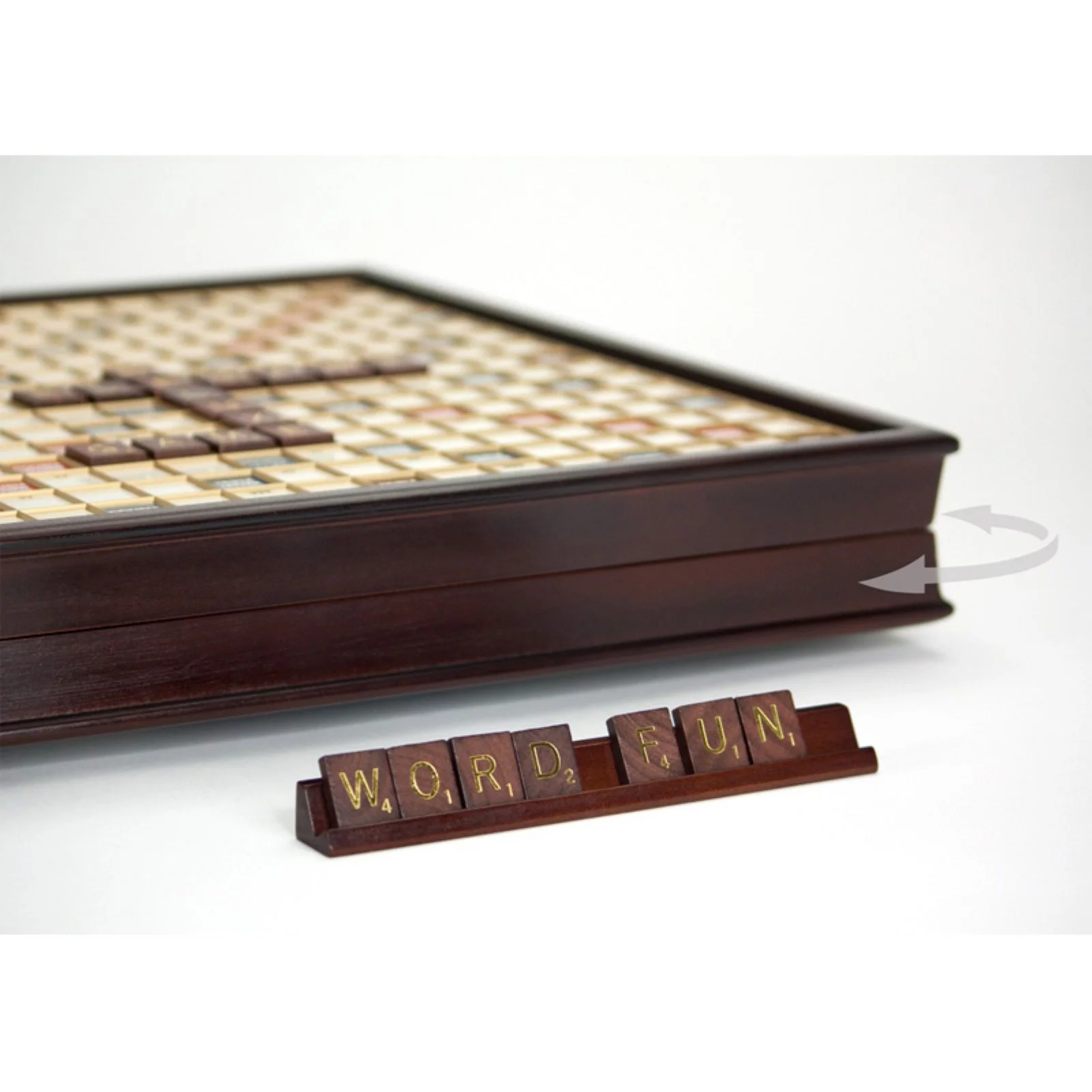 Winning Solutions Scrabble Game Deluxe Wooden Edition