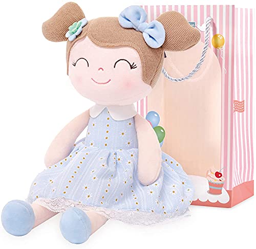 Gloveleya Baby Girl Gift First Baby Doll Plush Doll Print Sunflowers
