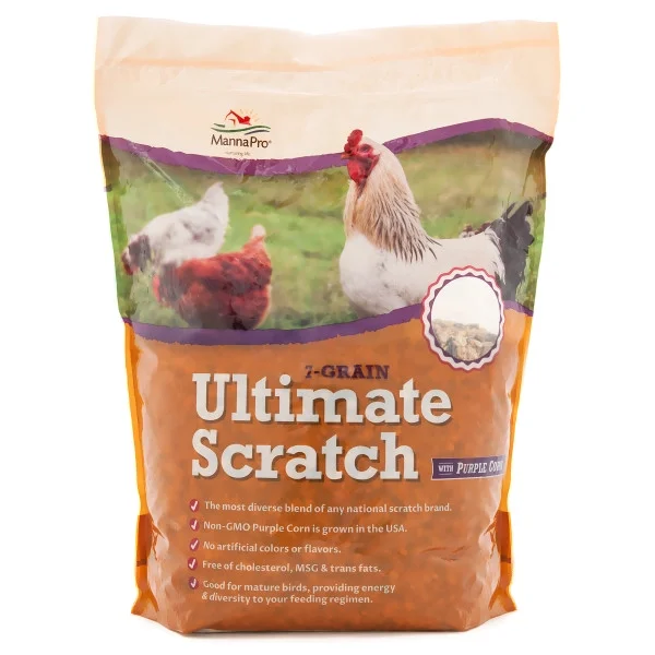 Manna Pro 7-Grain Ultimate Scratch, Purple Corn Chicken Feed, 10 lbs