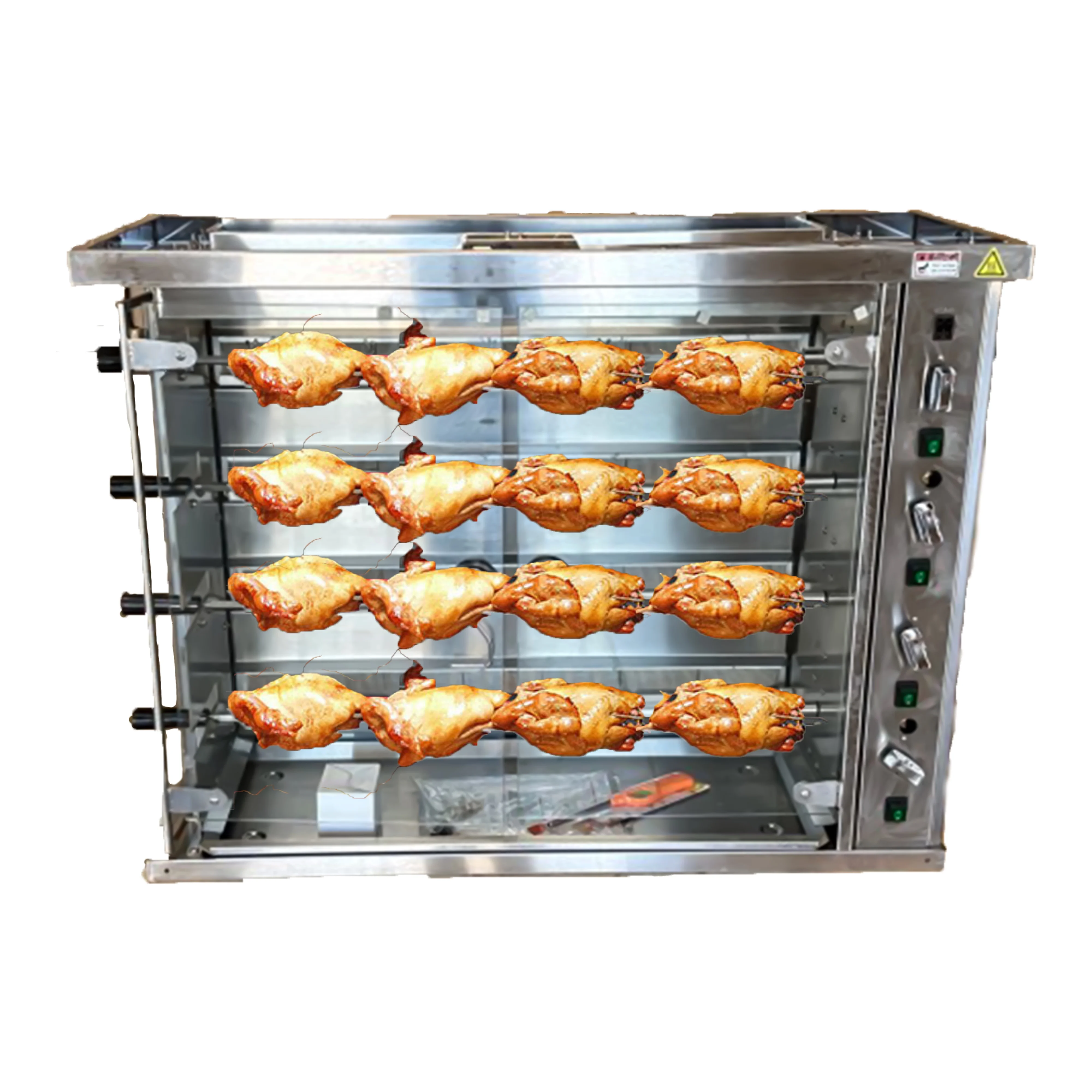 84,000BTU Natural Gas Rotisserie Oven Grill Roaster with Auto Rotating Skewers for Rotisserie Chicken, Brazilian Style BBQ, and Churrasco