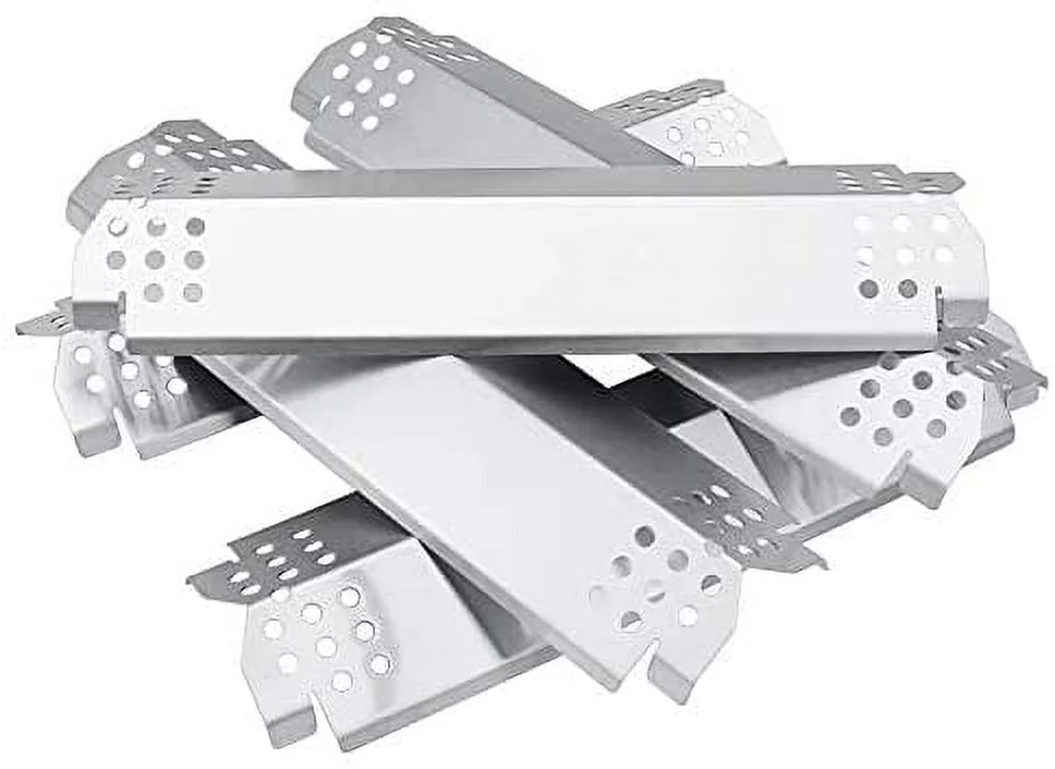 Hisencn Heat Plates for Home Depot Nexgrill 720-0830H, 5 Burner 720-0888, 720-0896, 720-0888N, 720-0882A, 720-0882S 6 Burner 720-0896B, 720-0898 Gas Grill, Stainless Steel, Replacement Parts 5 Pack