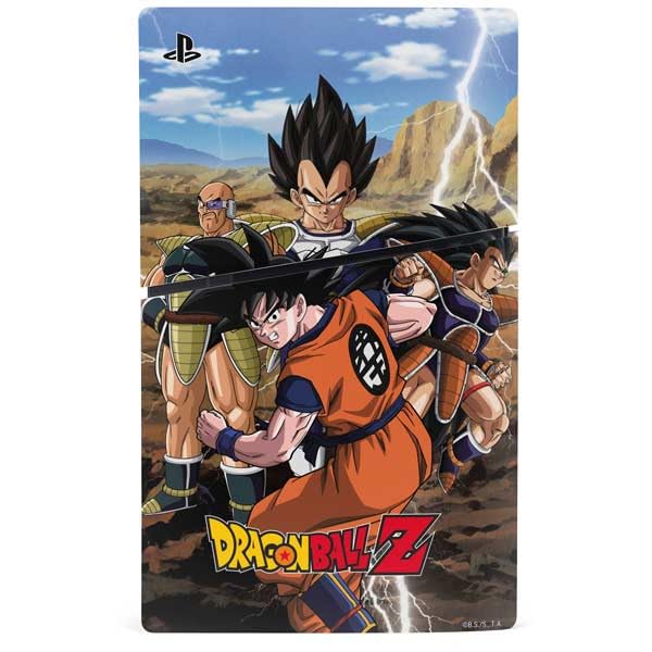 Skinit Decal Gaming Skin Compatible with PS5 Slim Disk Console - Officially Licensed Dragon Ball Z Goku Iconic Kanji Symbol Design