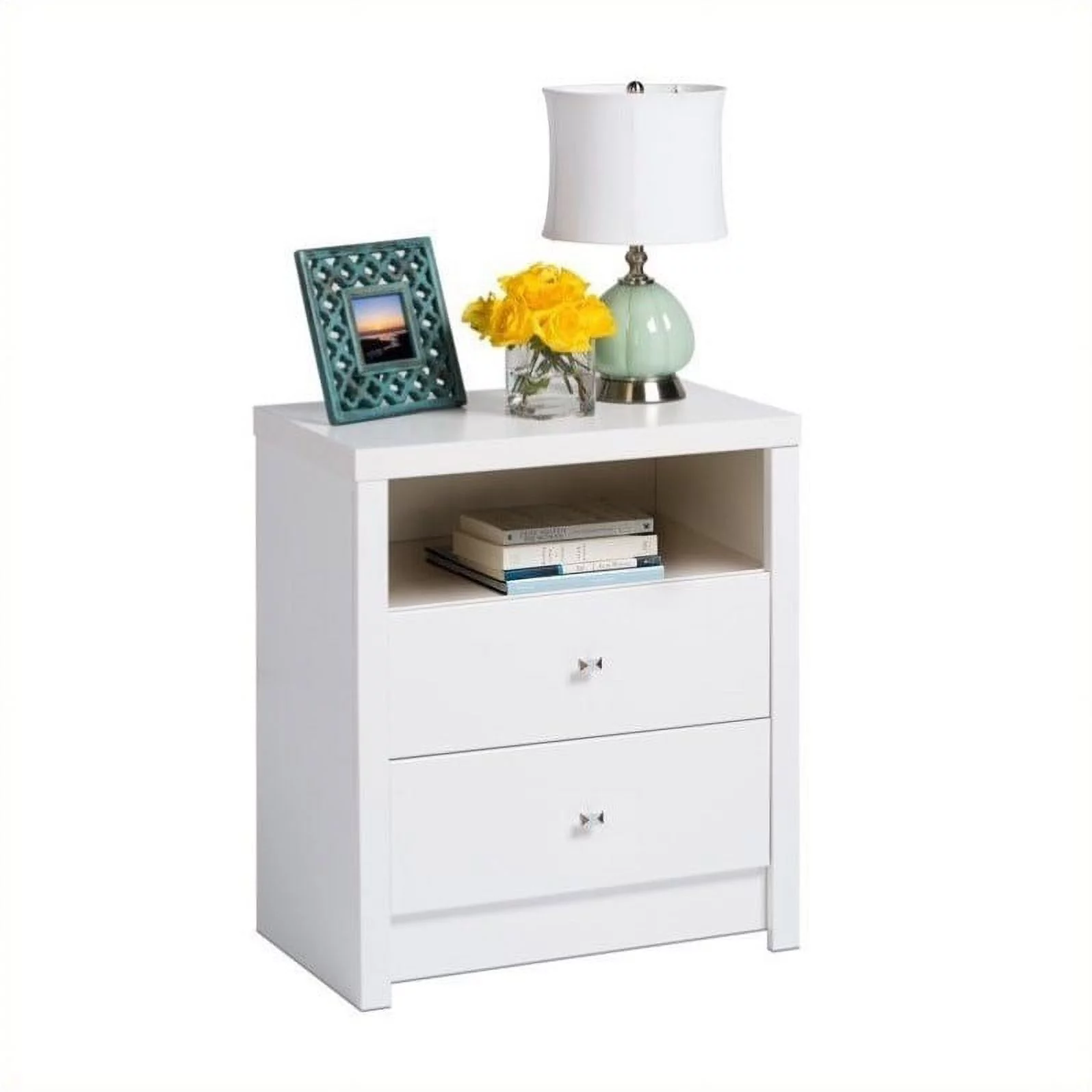 Home Square 5-Piece Set with Storage Bench 2 Nightstands Chest and Dresser
