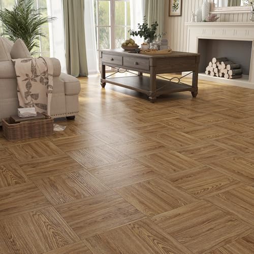 Stickyart Honey Oak Wood Vinyl Flooring Peel and Stick Floor Tiles 36
