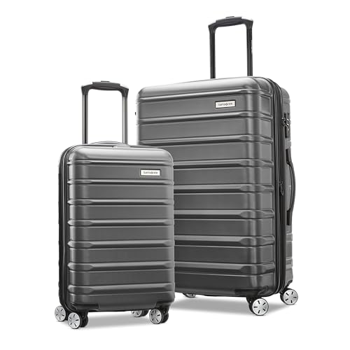 Samsonite Omni 2 Hardside Expandable Luggage with Spinner Wheels, 2-Piece Set (19/24), Lagoon Blue