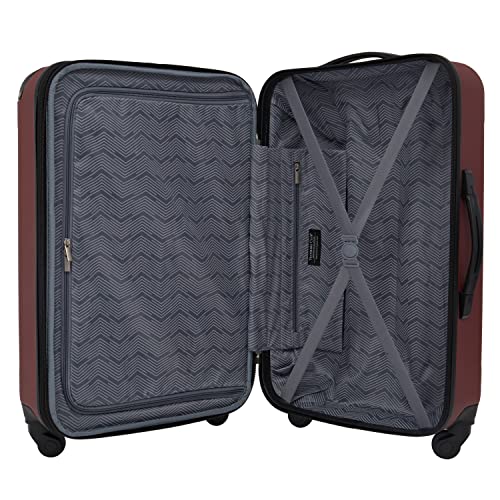 Travelers Club Chicago Hardside Expandable Spinner Luggage, Teal, 20