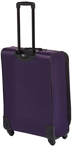 American Tourister Pop Max Softside Luggage with Spinner Wheels, Purple, 3-Piece Set (21/25/29)