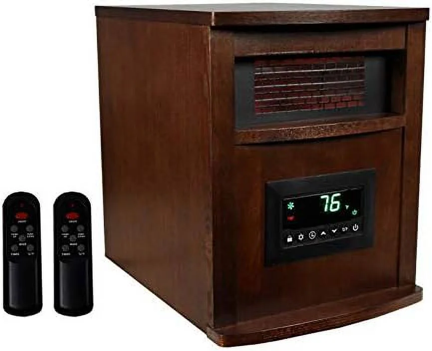 LLBIULife LifePro 6 Element 1500W Portable Infrared Quartz Space Heaters (Pair)