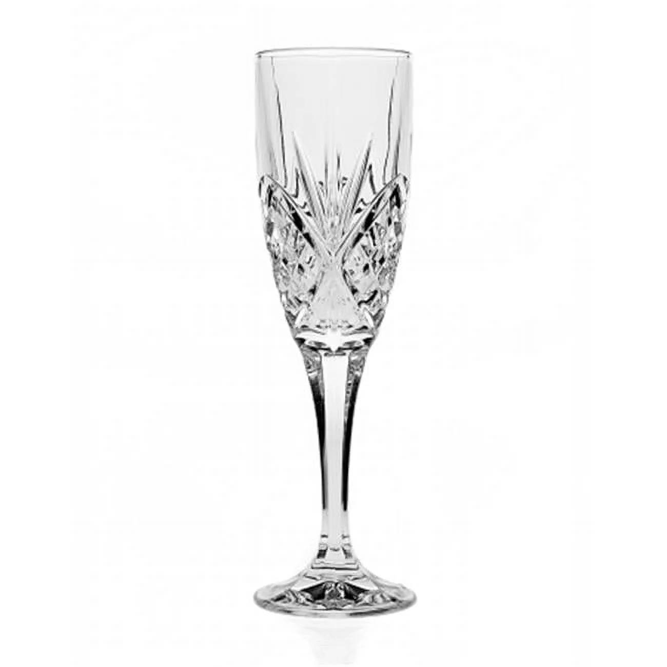Godinger 25734 Dublin Crystal Flute Glasses - Set Of 12