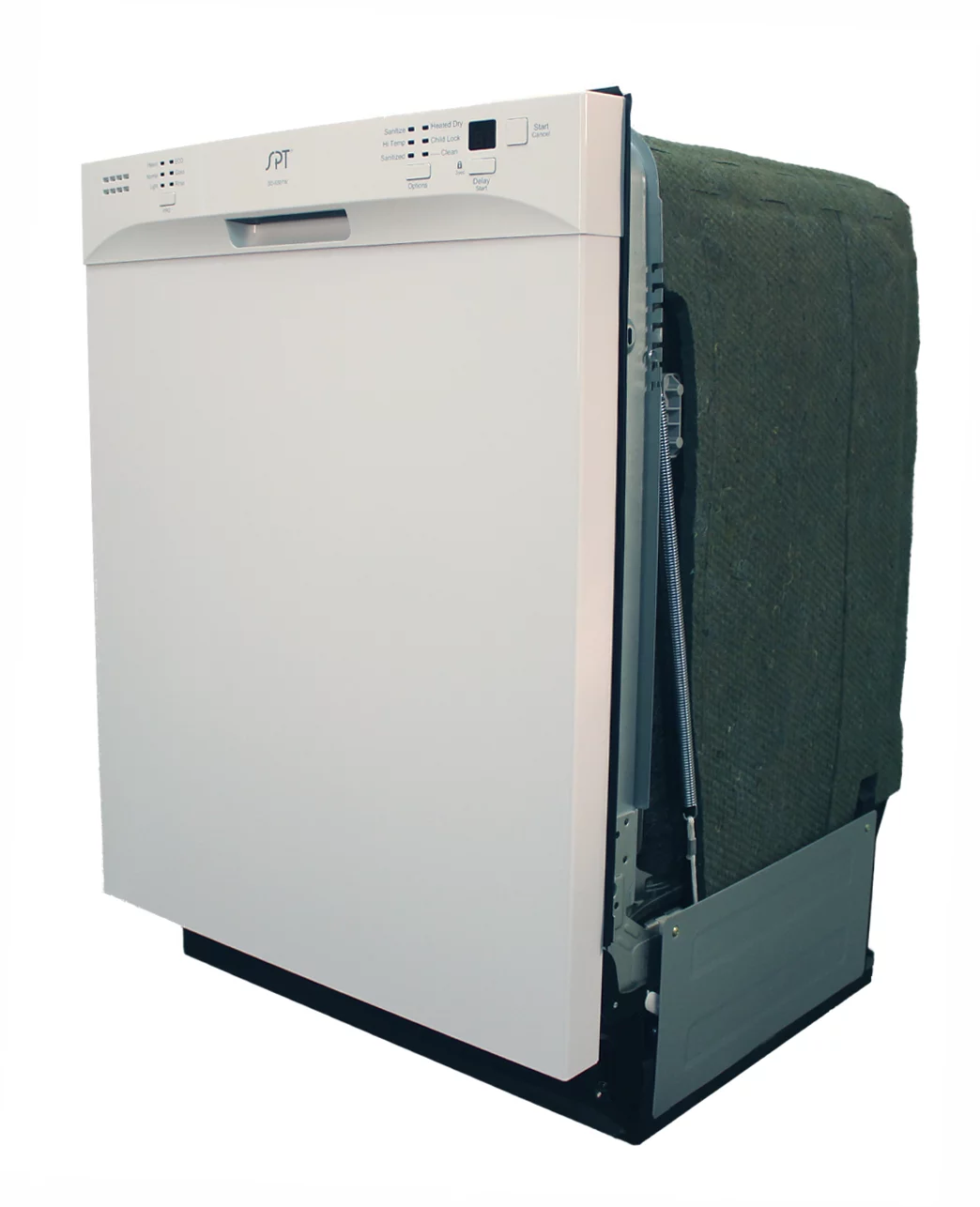 Sunpentown Energy Star 24″ Built-In Stainless Steel Tall Tub Dishwasher with Heated Drying, White SD-6501W