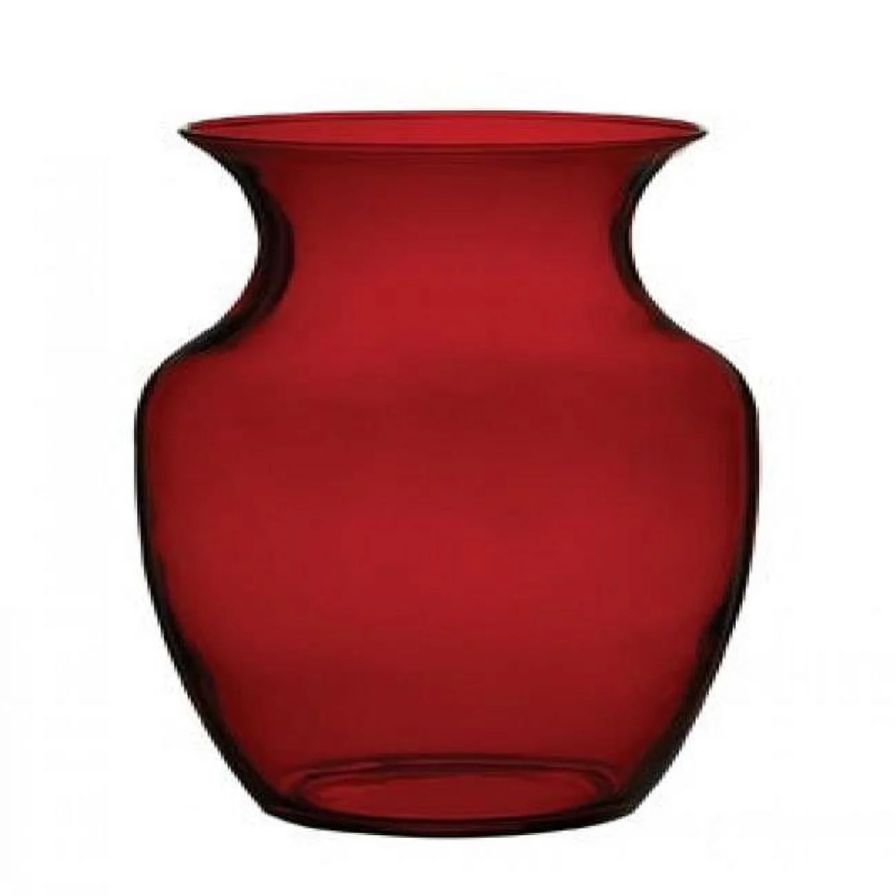 AI-NC999RED-Q06 Ruby Red Rose Glass Vase - Set of 6