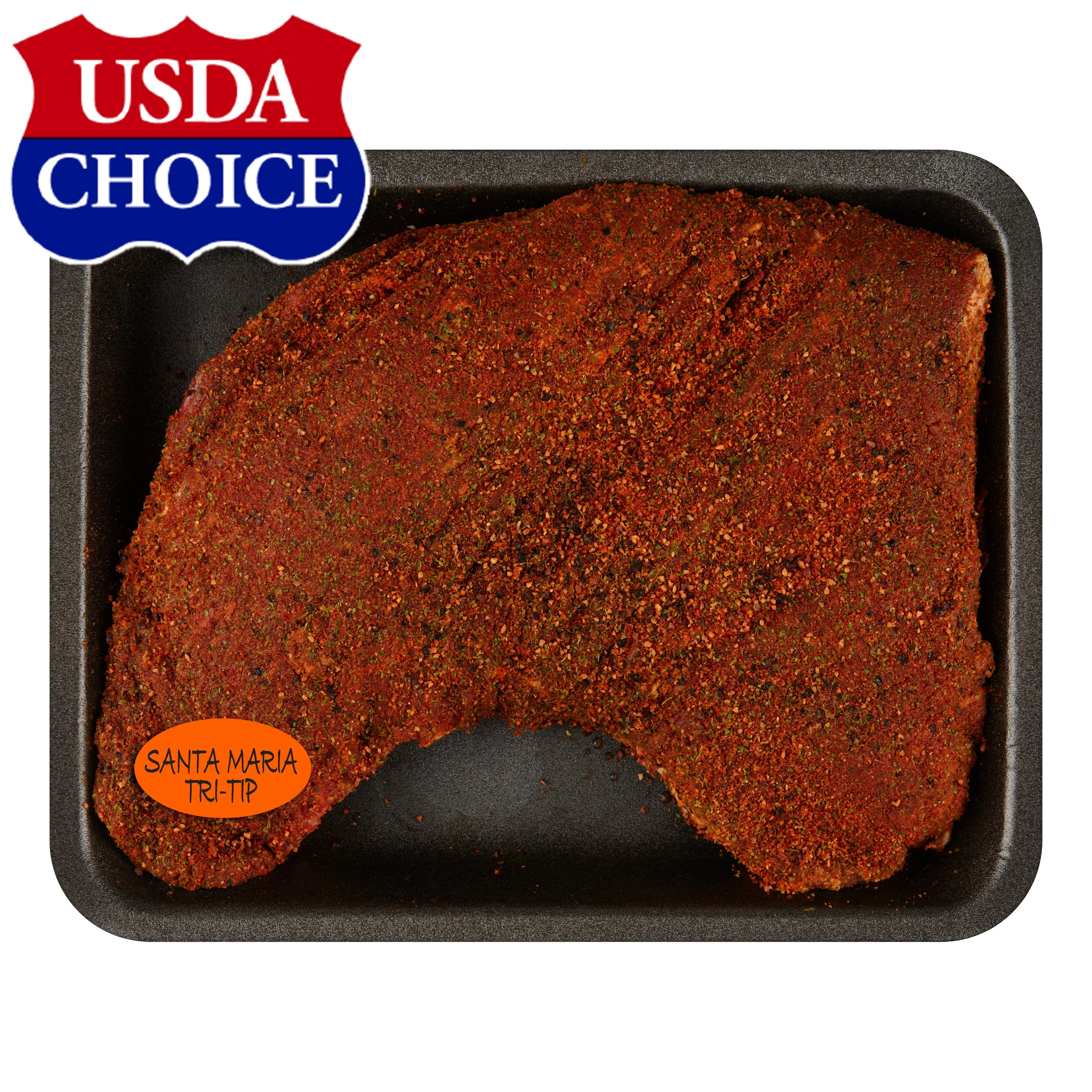 Beef Choice Angus Seasoned Tri Tip Roast, 2.34 - 3.32 lb Tray