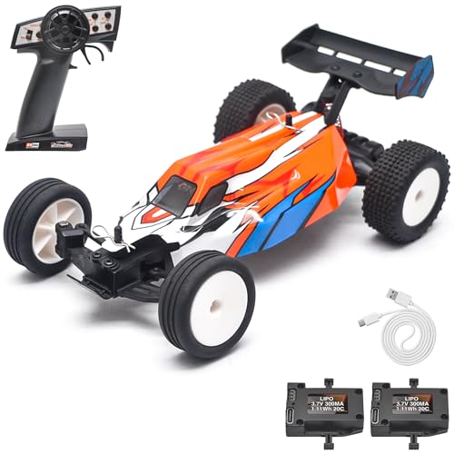 Serpent 1:24 Mini RC Car RTR with Gyro, 1/24 Scale 2.4GHz Off-Road RC Car, All Terrain Off-Road Buggy, High Performance RC with 1 Battery 1 USB Data Cable