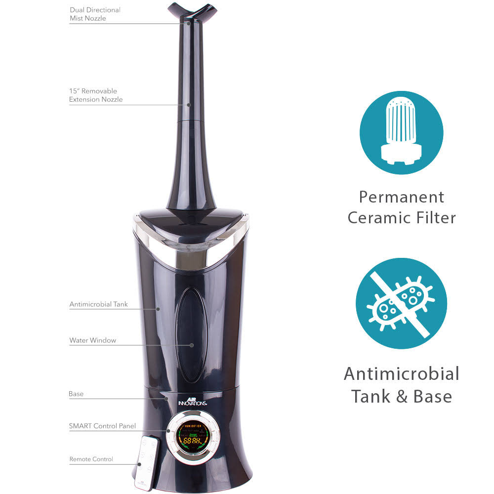 Air Innovations Ultrasonic 1.4 Gallon Humidifier ,Black