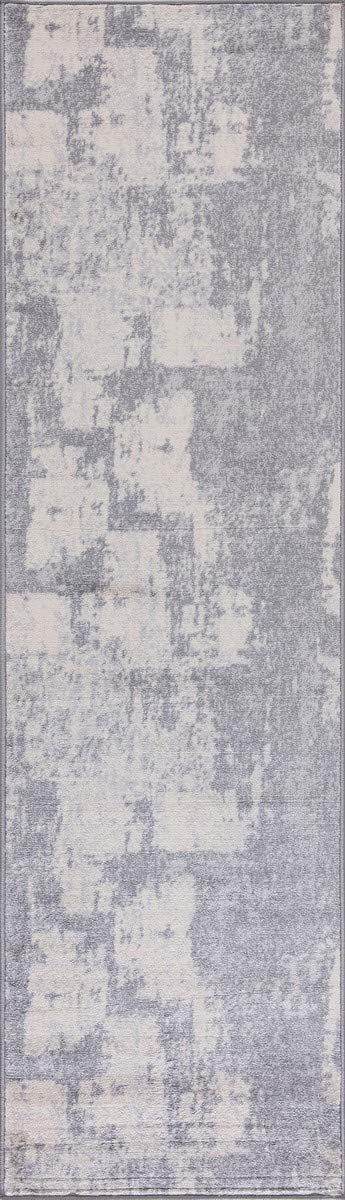 Handcraft Rugs-Abstract Rugs/Luxury Livingroom Modern Soft/Smooth-Silver/Gray/White