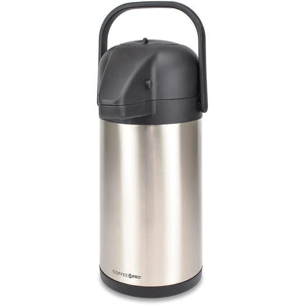 Coffee Pro Vacuum-insulated Airpot 2.3 quart (2.2 L) - Vacuum - Stainless Steel