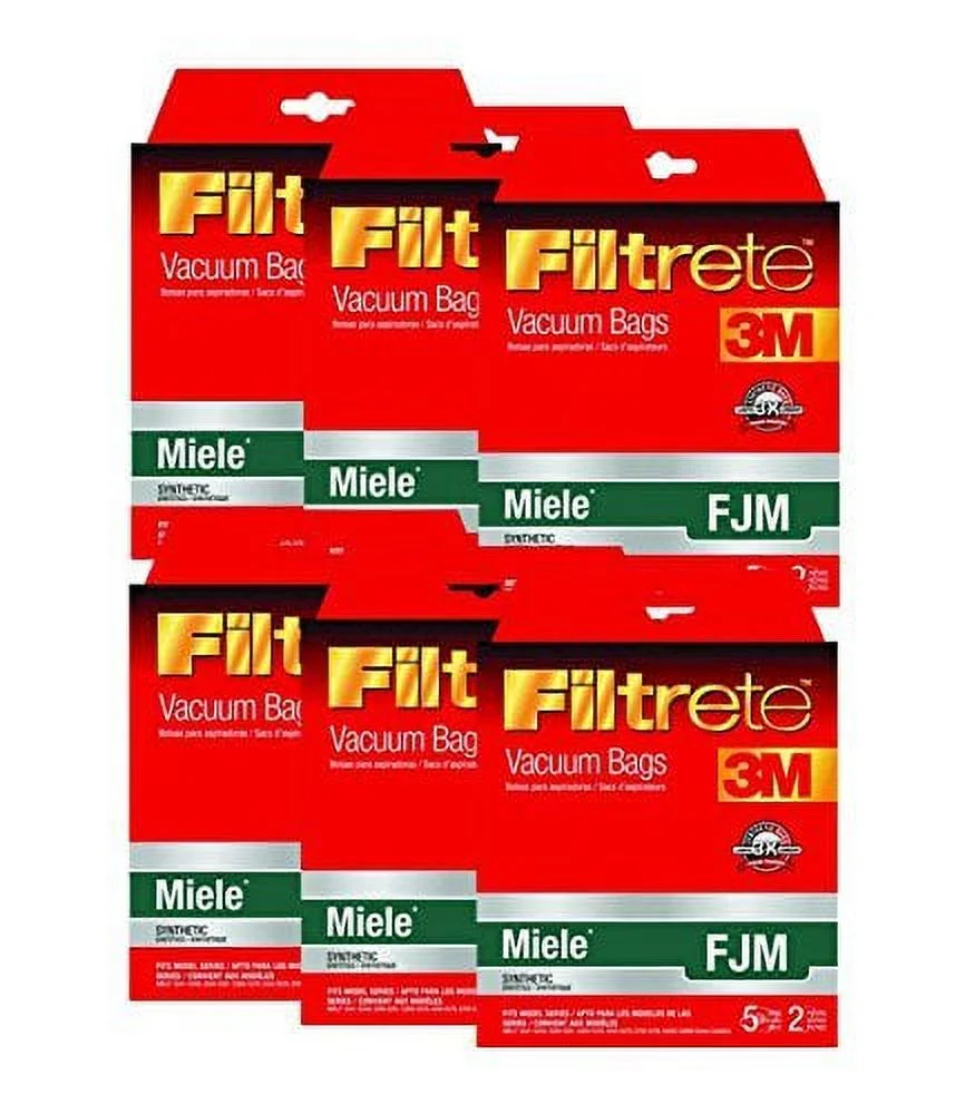 Miele FJM Synthetic Vacuum Bags and Filters by Filtrete