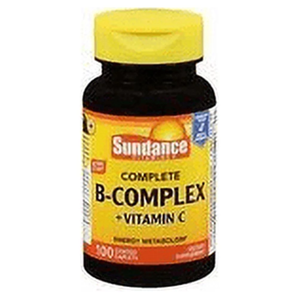 Sundance Vitamins B Complex & Vitamin C, Energy Metabolism, 100ct, 4-Pack