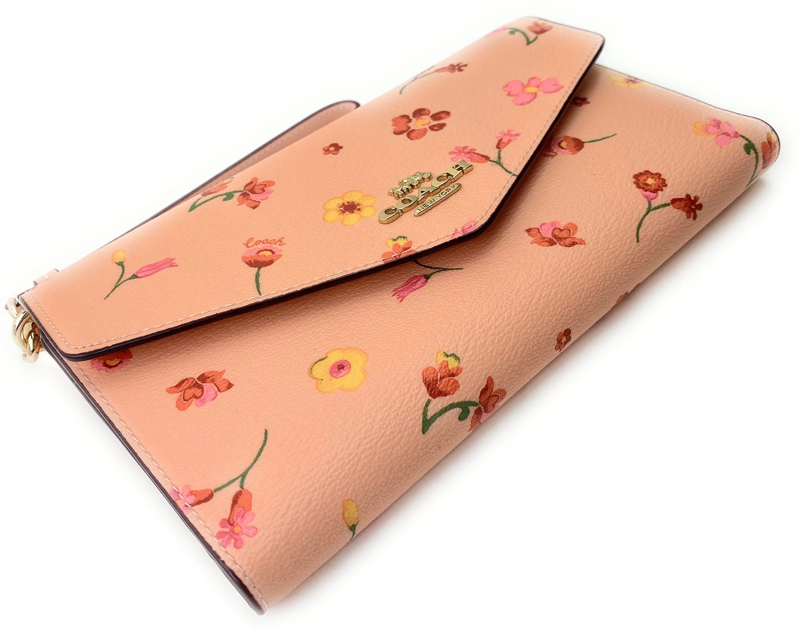 Coach Travel Envelope Wallet With Mystical Floral Print