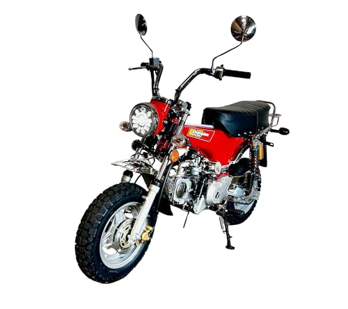 BELMONTE BIKES 125cc Monkey Bike, 4-Speed Semi-Automatic, Mini Moto Motorcycle, CT70 Moto, Low Seat Height, Newest LX Model, LED Headlights, Upgraded Tires, Upgraded Suspension, Street Legal