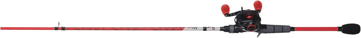 Abu Garcia Black Max & Max X Low Profile Baitcast Reel and Fishing Rod Combo