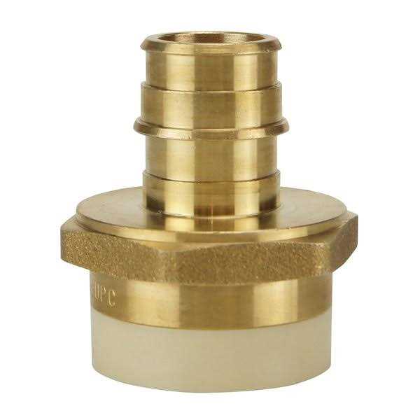 Apollo 3/4 in. Brass PEX-A Barb x 3/4 in. Schedule 40 PVC Straight Adapter EPXPVC34