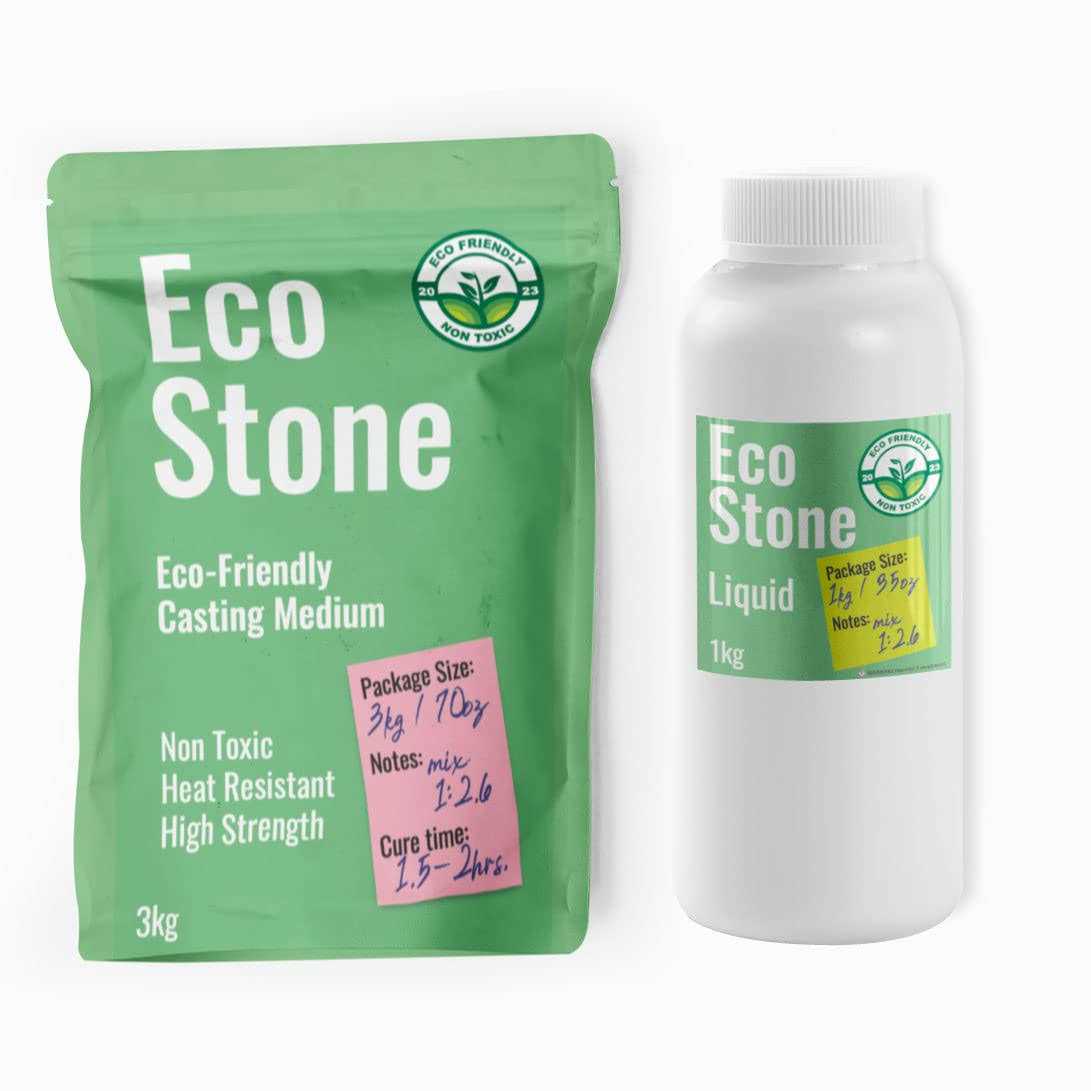 Eco Stone Eco Casting Set Non-Toxic Plaster of Paris Powder Alternative