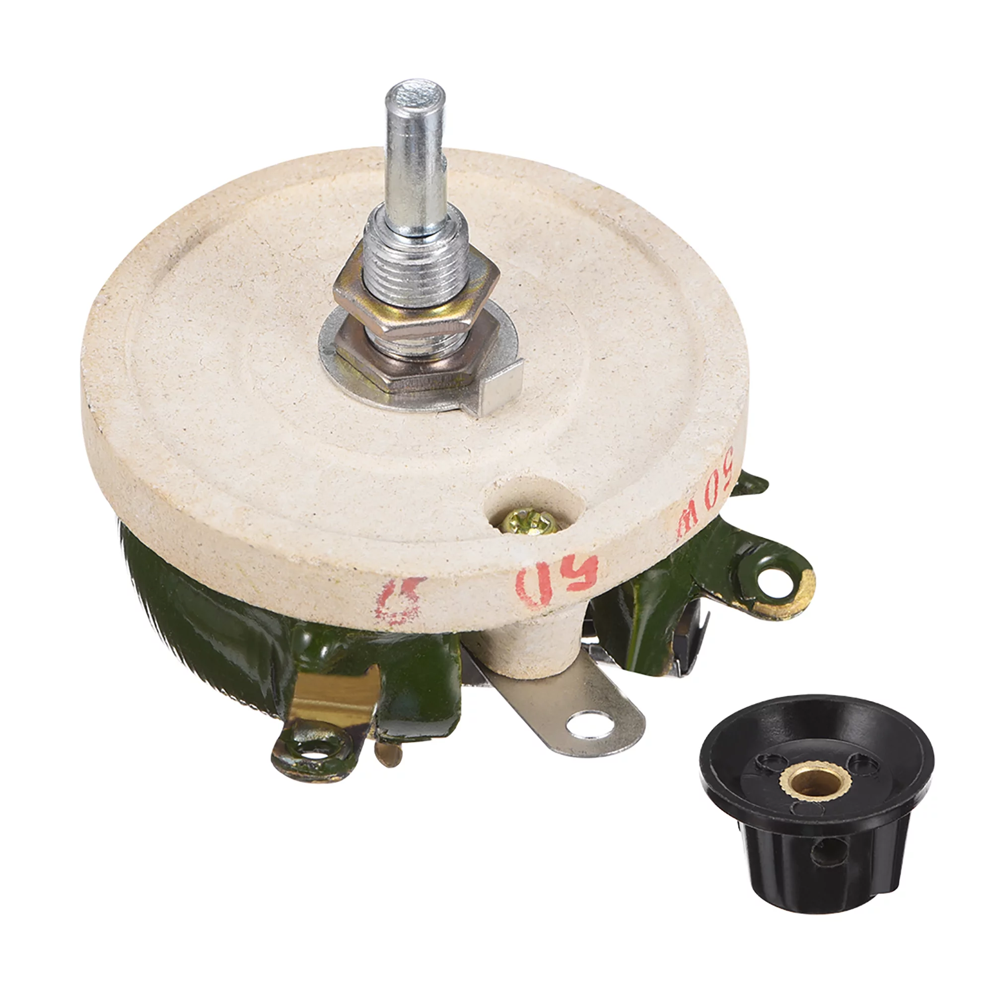 50W 50R Ohm Wirewound Ceramic Potentiometer Variable Rheostat Resistor