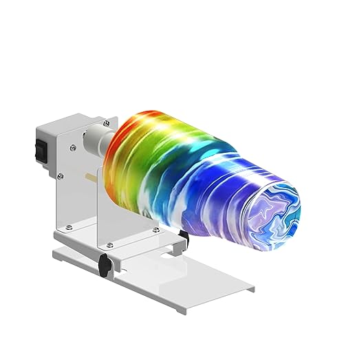 Tilting Cup Turner with 2 Ways Rotation and dust-Proof Cover Tumbler Spinner Kit for DIY Glitter Epoxy Crafts