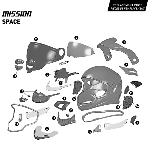 CKX Mission Full Face Helmet Space Electric Double Shield