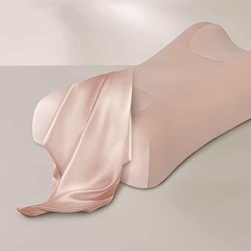 Sleep & Glow Omnia Natural Silk Pillowcase for Hair and Skin Fits Unique Shape of Sleep&Glow Omnia Pillow – 19mm Grade 6A Mulberry Silk (Brazilian Sand)